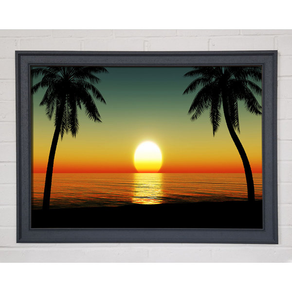 Haus Am Meer Gerahmtes Wandbild Palm Tree Bliss Wayfair De